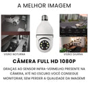 Câmera Segurança Lâmpada Wifi 360° Full HD