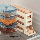 Organizador Porta-Ovos com Rolagem Automática 4 andares